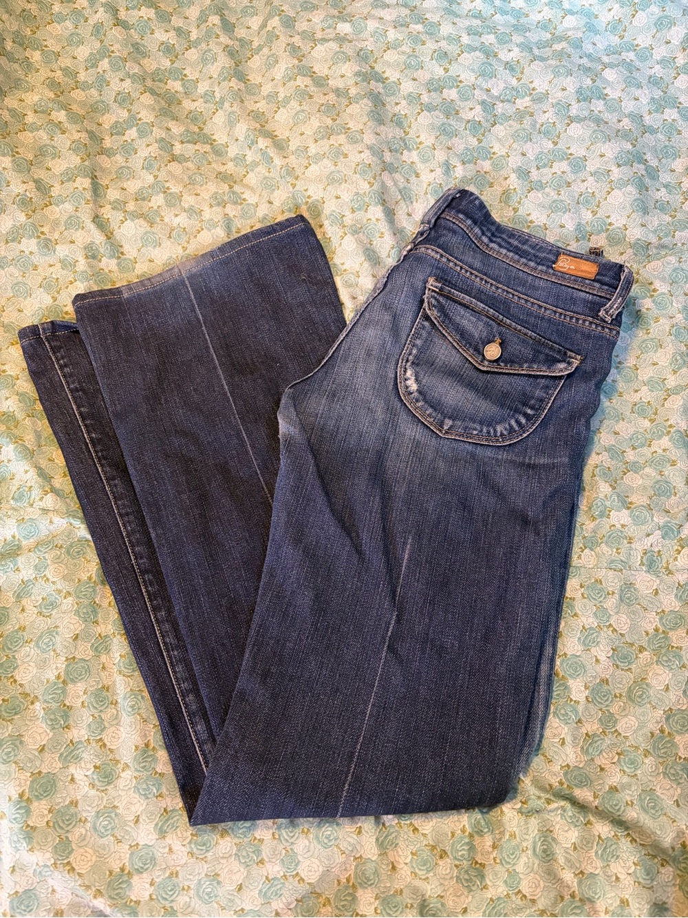 PAIGE Dark Blue Bootcut Jeans